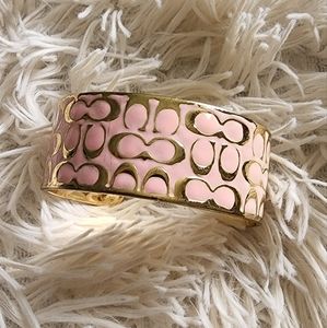 Coach pink bracelet